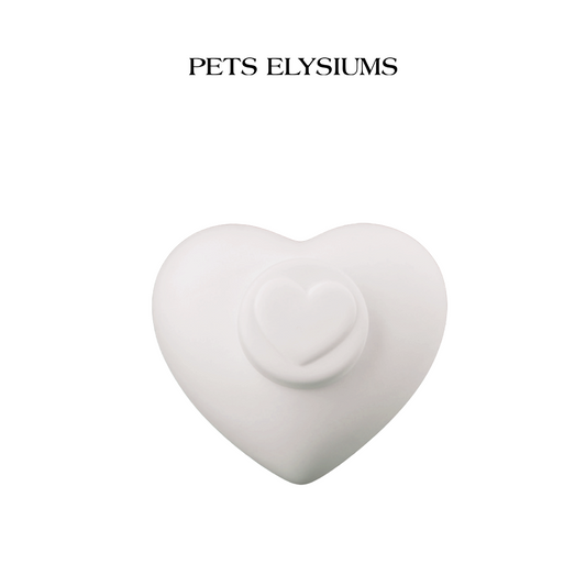 Love Paw Print Ceramic Memorial Urn (2 options)