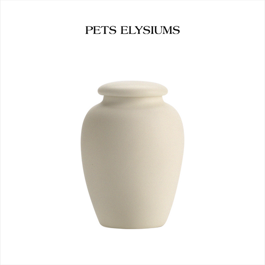 Minimalist Ivory Pet Urn